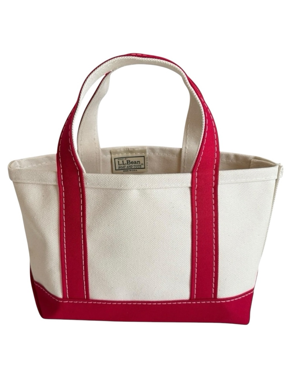 L.L. Bean Mini Boat and Tote Red